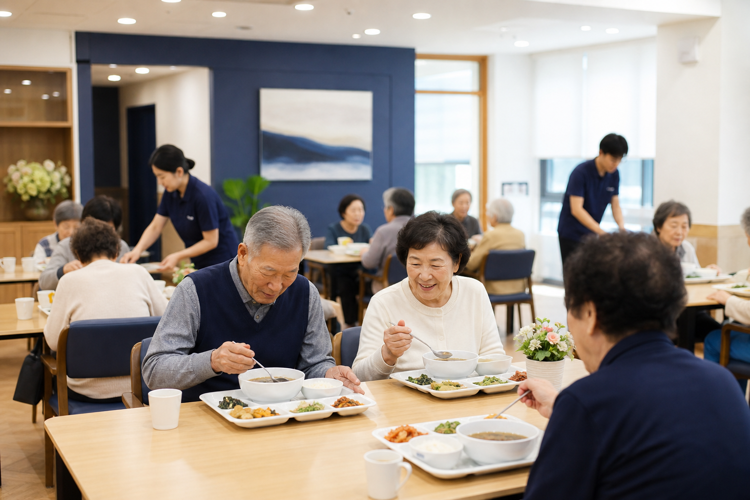 건강한 식사를 제공하는 식당