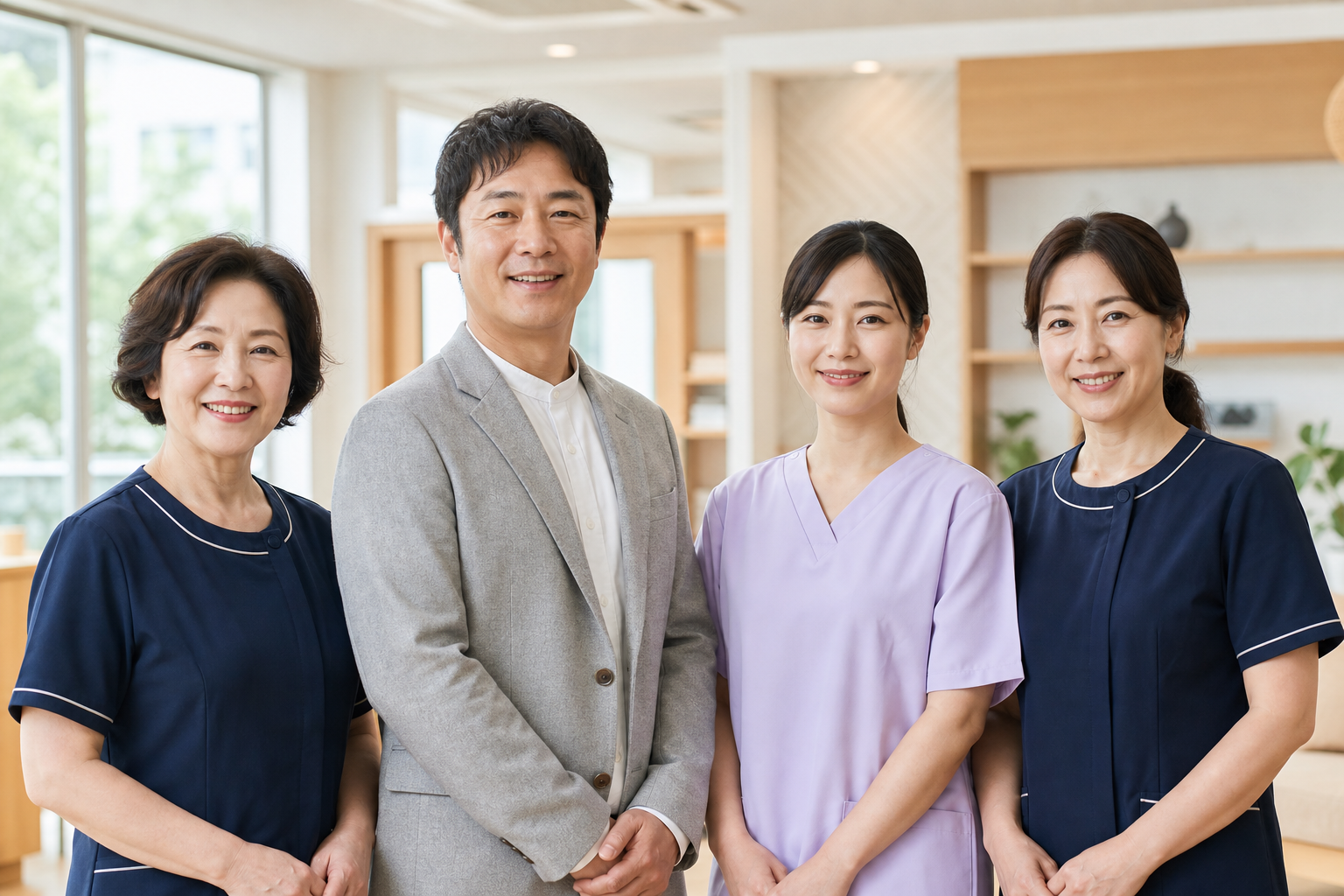 어르신을 따뜻하게 돌보는 리본플러스 직원들